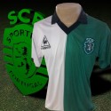 Camisa retrô Sporting clube de Portugal Branca le Coq