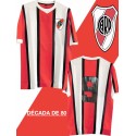 Camisa retrô River Plate Listrada 1980 - ARG