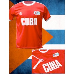 Camisa retrô Cuba Logo Vermelha 1980