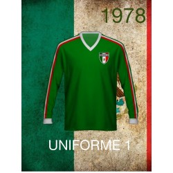 Camisa retrô Mexico Verde ML 1978