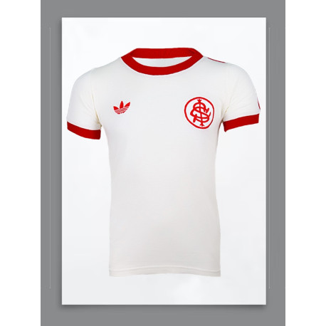Camisa retro Internacional logo gola redonda 1977