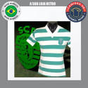 Camisa retrô Sporting clube de portugal 1970 gola V - POR