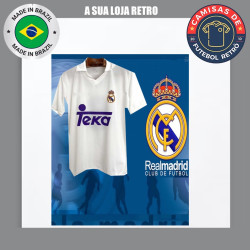 Camisa retrô Real Madrid Teka 1986.