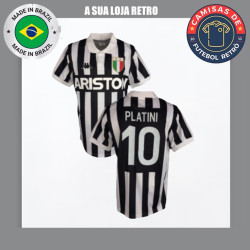 Camisa retrô Juventus de Turim Platini 1986 - ITA