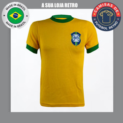 Camisa retrô Brasil Seleção 1970