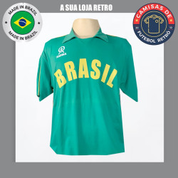 Camisa retrô Brasil de Volei Verde