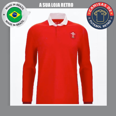 Camisa retrô de rugby Gales ML- 1970