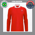 Camisa retrô de Rugby Gales ML- 1970