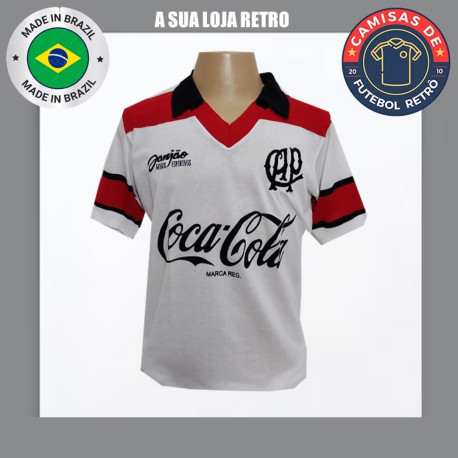 Camisa retrô Atletico Paranaense branca 1990