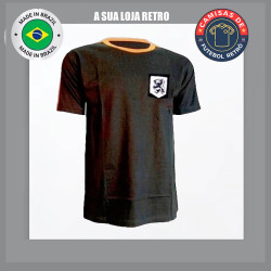 Camisa retrô Holanda goleiro preta 