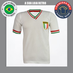 Camisa retrô Italia branca - 1976