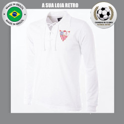 -Camisa Retrô FC Sevilla branca ML 1945 - ESP