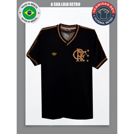 Camisa retrô Flamengo ouro