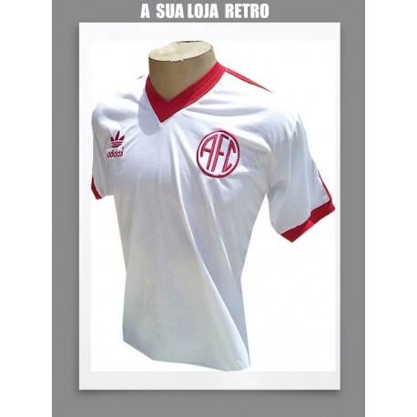  - Camisa retrô América RJ logo branca