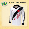 Camisa retrô Vasco Branca Finta ML - 1989