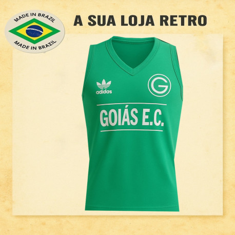Regata retrô Goias verde logo