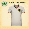 Camisa retrô Alemanha Branca 1970