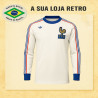 Camisa retrô França branca ML - 1978