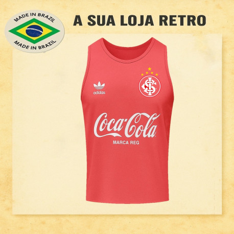 Regata retrô Internacional vermelha 