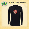 Camisa retrô goleiro preta Internacional Manga ML 1974.