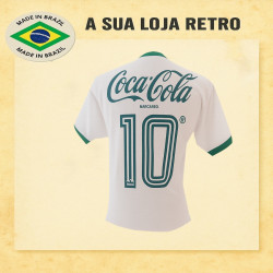 Camisa retrô Goiás Esporte Clube Finta Branca-1989