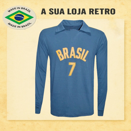 Camisa retrô Volei Brasil ML - 1984