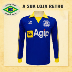Camisa retrô Palmeiras Goleiro Agip Azul ML - 1992