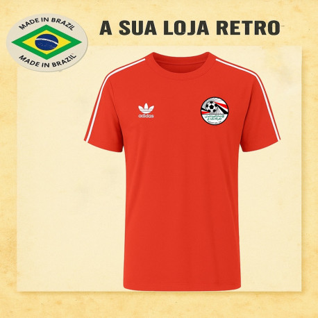 Camisa retrô do Egíto Vermelha - 1988