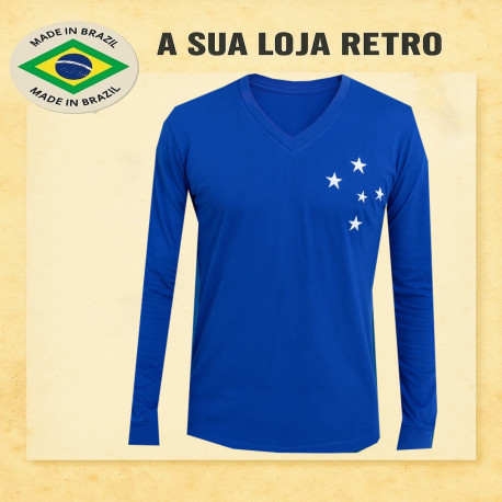 Camisa retrô Cruzeiro manga longa - 1976