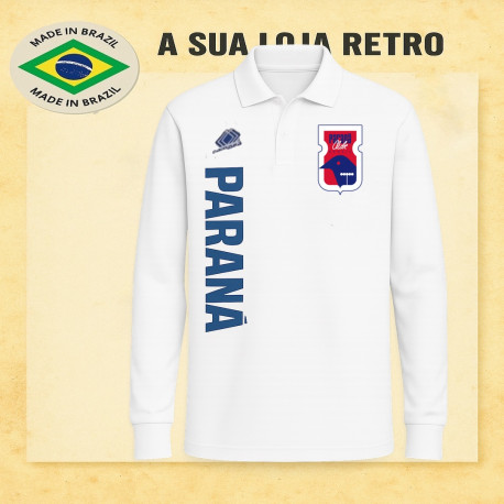 Camisa retrõ Branca Parana Clube ML