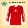 Camisa retrô da Polonia ML vermelha 1978