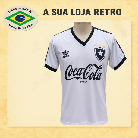Camisa retrô Botafogo branca logo coca cola 1991