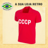 Camisa retrô CCCP vermelha gola polo - 1958