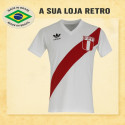 Camisa retrô Peru Logo Gola V -1980