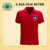 Camisa retrô do Chile vermelha - 1980