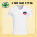 Camisa retrô do Chile Branca - 1970