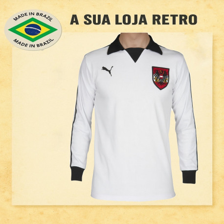 Camisa retrô Austria branca ML- 1978