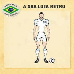 camisa retro branca gremio 1983 manga longa