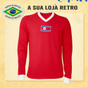Camisa retrô Coreia do Norte ML Vermelha - 1966