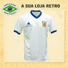 Camisa retrô Argentina Branca le Coq - 1980