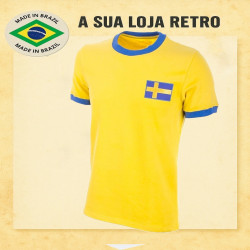 Camisa retrô Suécia 1970
