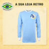 Camisa retrô de Chypre azul ML