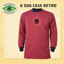 Camisa retrô Albania Vermelha ML - 1980