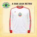 Camisa retrô da Bulgaria Branca ml- 1975-79