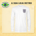 Camisa retrô da Inglaterra Branca ML - 1966