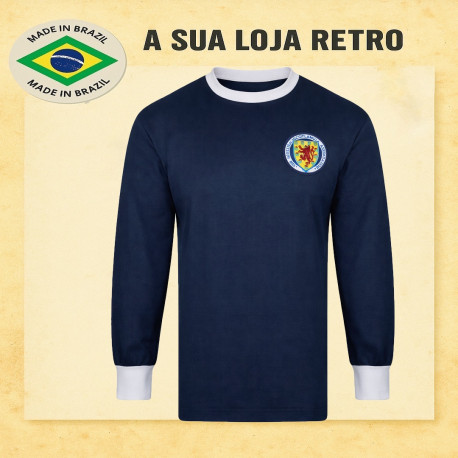 Camisa retrô Escócia gola careca ML - 1980