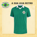 Camisa retrô Irlanda do Norte Verde -1977