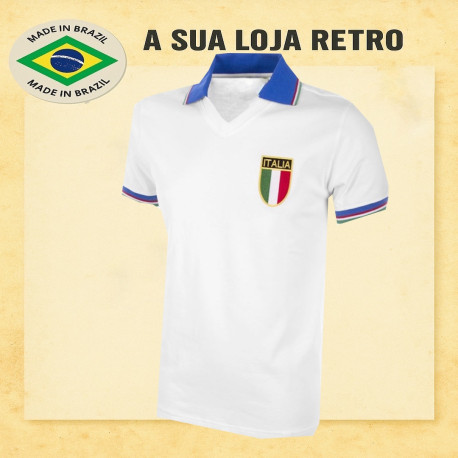 Camisa retrô Italia 1982