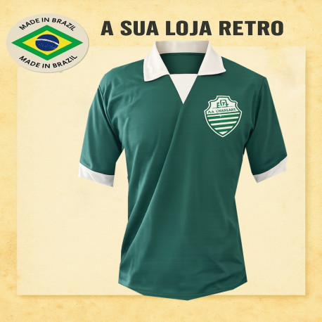 Camisa retrô AA Francana verde 1980
