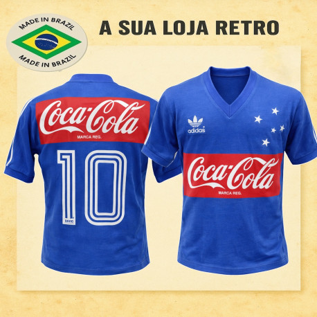 Camisa retrô Cruzeiro coca cola - 1987